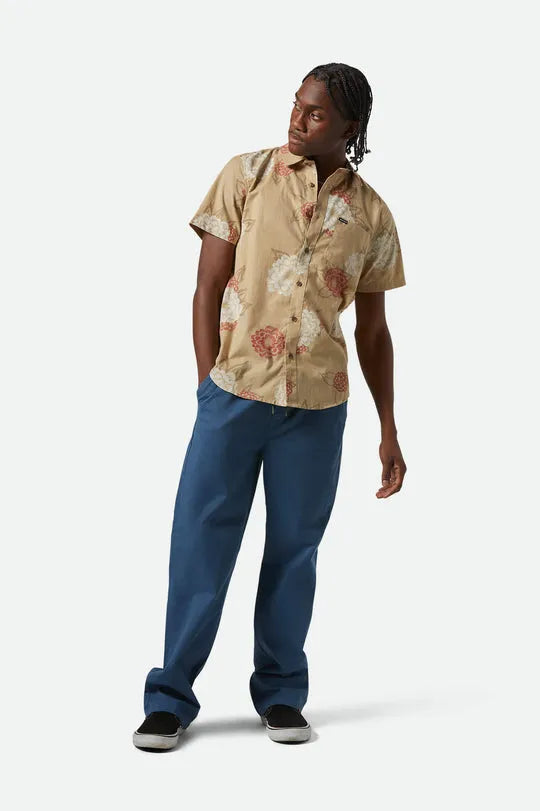 Brixton Mens Woven Charter Print