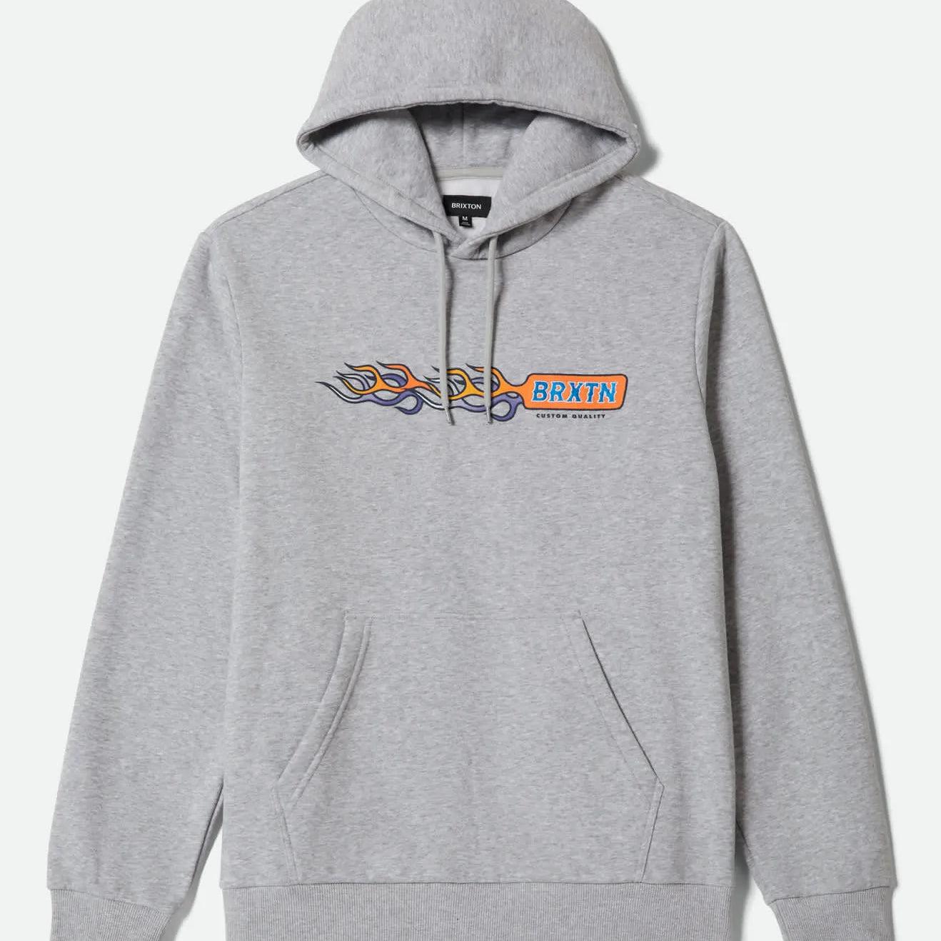 Brixton Mens Sweatshirt Flames Hoodie