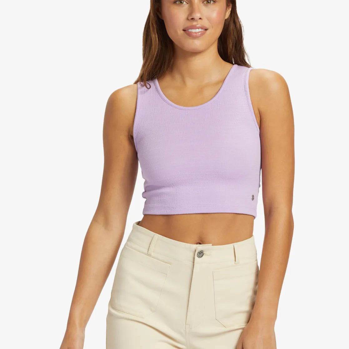 Roxy Womens Tank Top Good Keepsake Cropped
