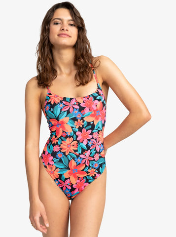 Roxy Womens Swimsuit Printed Beach Classics One-Piece
