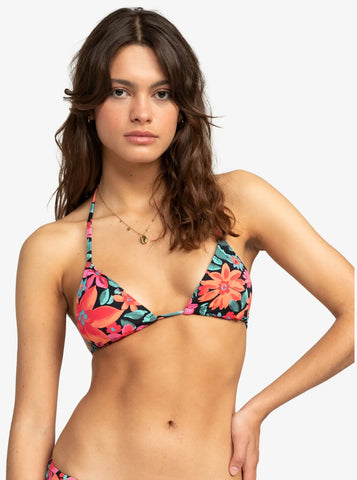 Roxy Womens Bikini Top Printed Beach Classics Tri