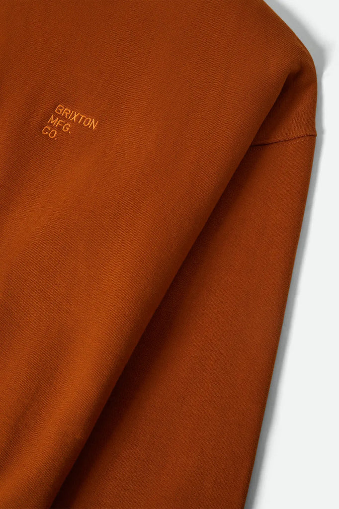Brixton Mens Sweatshirt Embroidered Heavyweight Crew