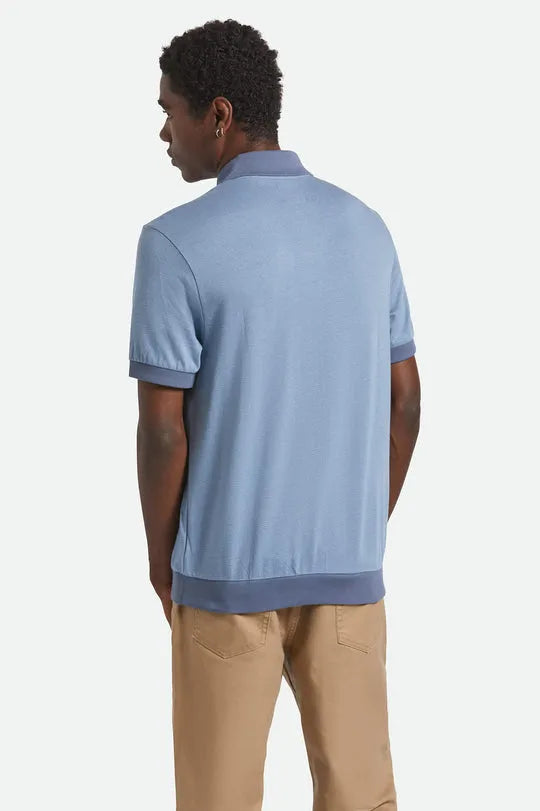 Brixton Mens Knit Weekend Herringbone Polo