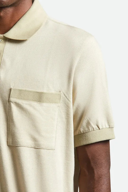 Brixton Mens Knit Weekend Herringbone Polo