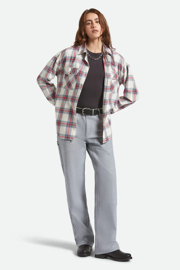 Brixton Womens Shirt Bowery Vintage Overshirt