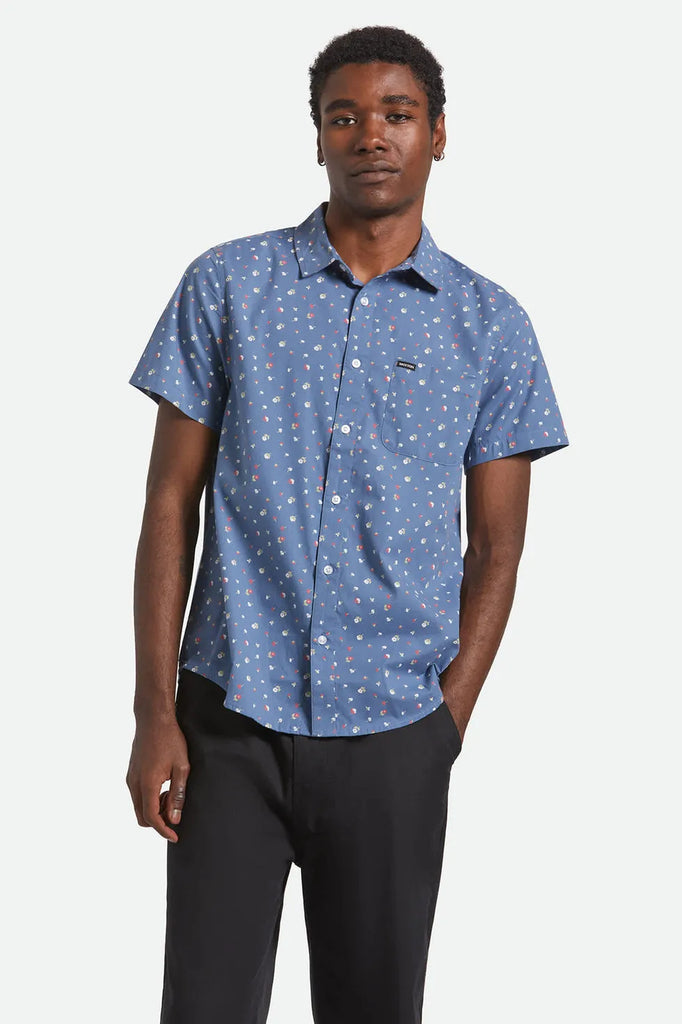 Brixton Mens Woven Charter Print