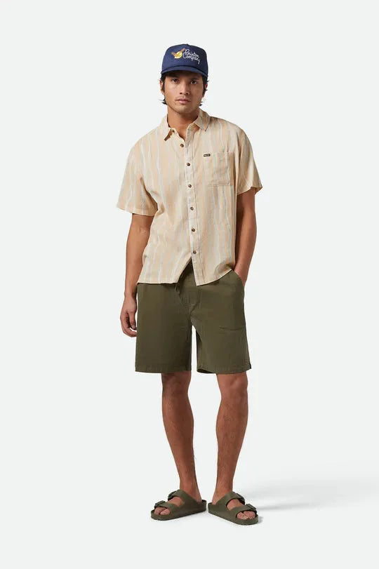 Brixton Mens Woven CRU Slub Relaxed