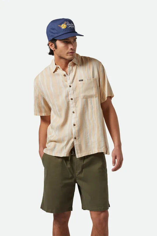 Brixton Mens Woven CRU Slub Relaxed