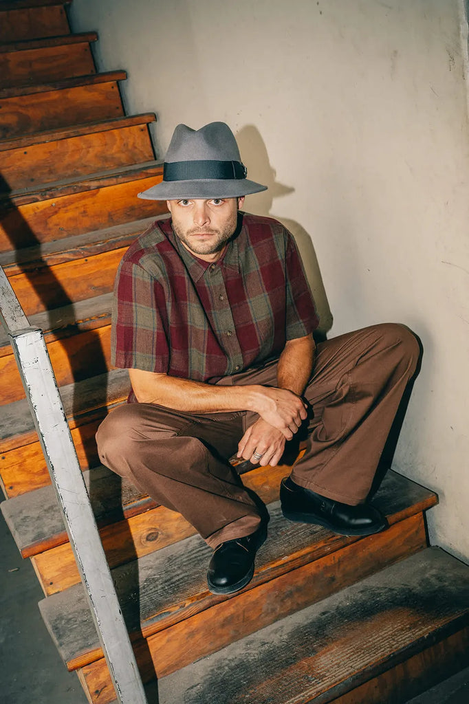 Brixton Mens Shirt Cru Linen Blend