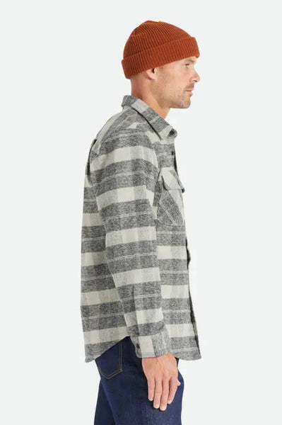 Brixton Mens Shirt Bowery Heavy Weight Flannel