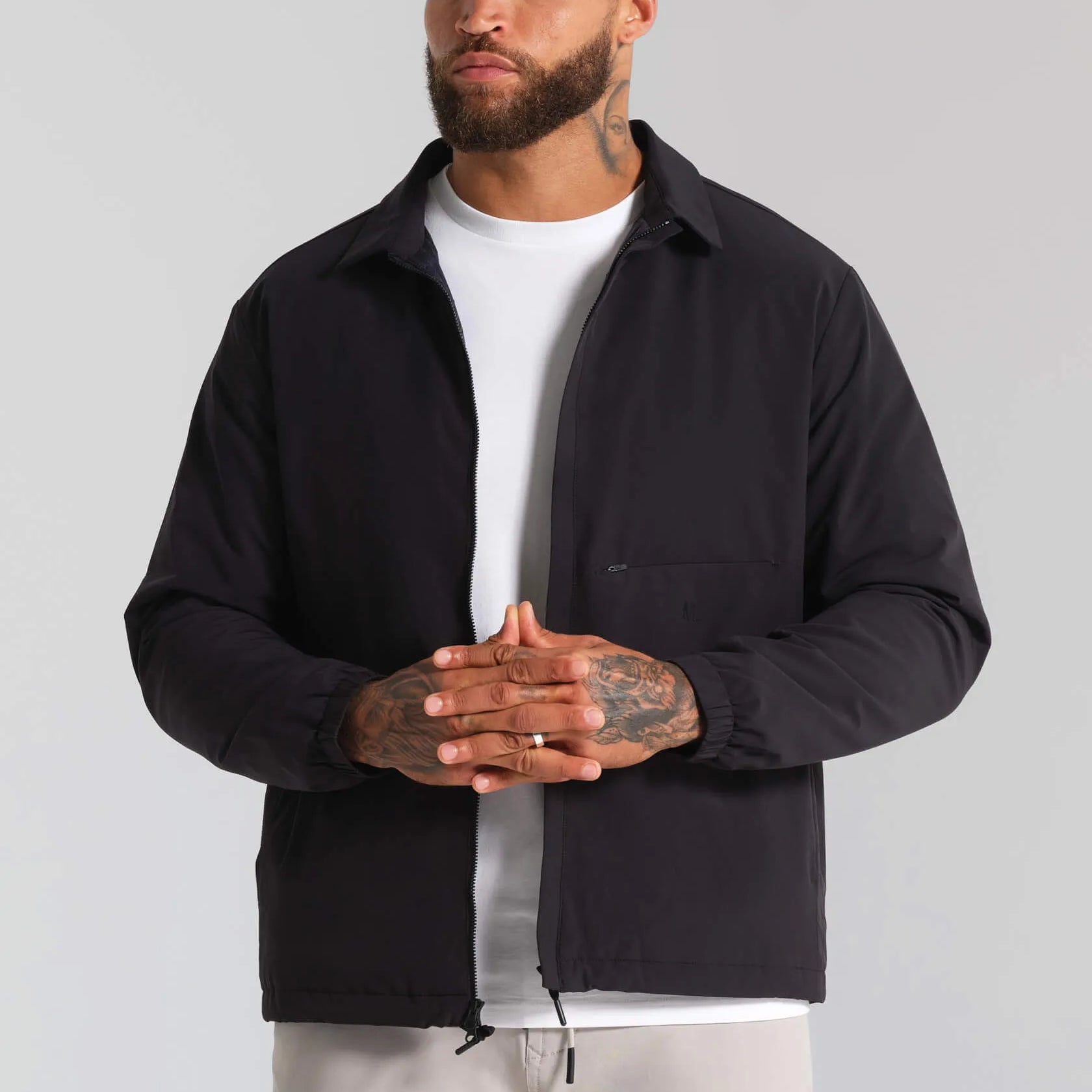Municipal Mens Jacket Sportcross Coach's Shirt Jacket