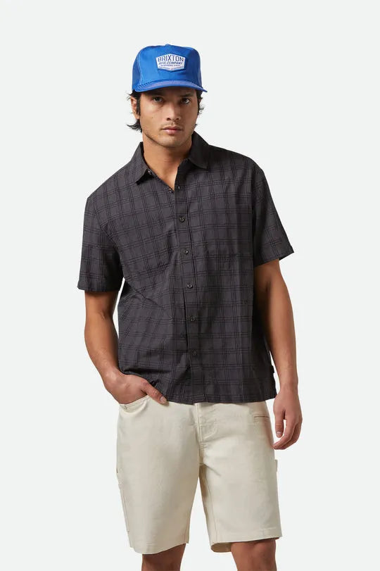 Brixton Mens Woven CRU Oxford Plaid