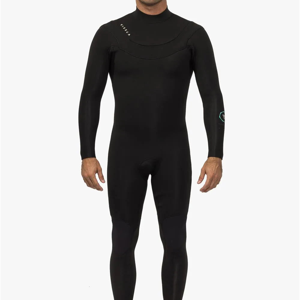Vissla Mens Wetsuit New Seas 4/3 V-Zip Full Suit