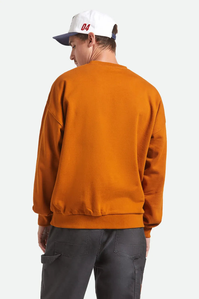 Brixton Mens Sweatshirt Embroidered Heavyweight Crew