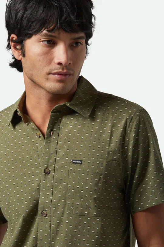 Brixton Mens Woven Charter Print