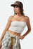 Brixton Womens Crinkle Tube Top