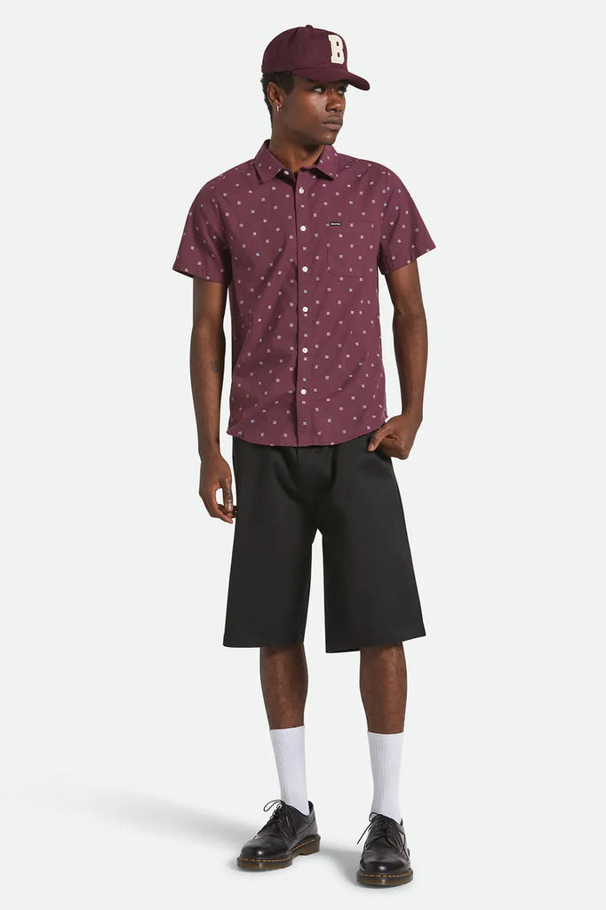 Brixton Mens Woven Charter Print