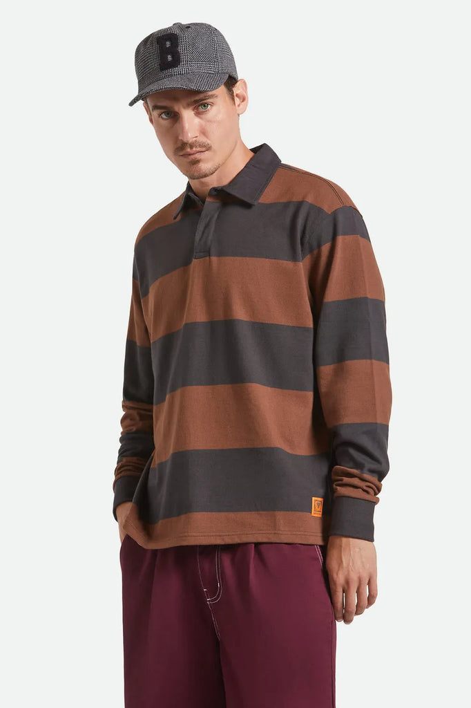 Brixton Mens Shirt Union Heavyweight Rugby Polo