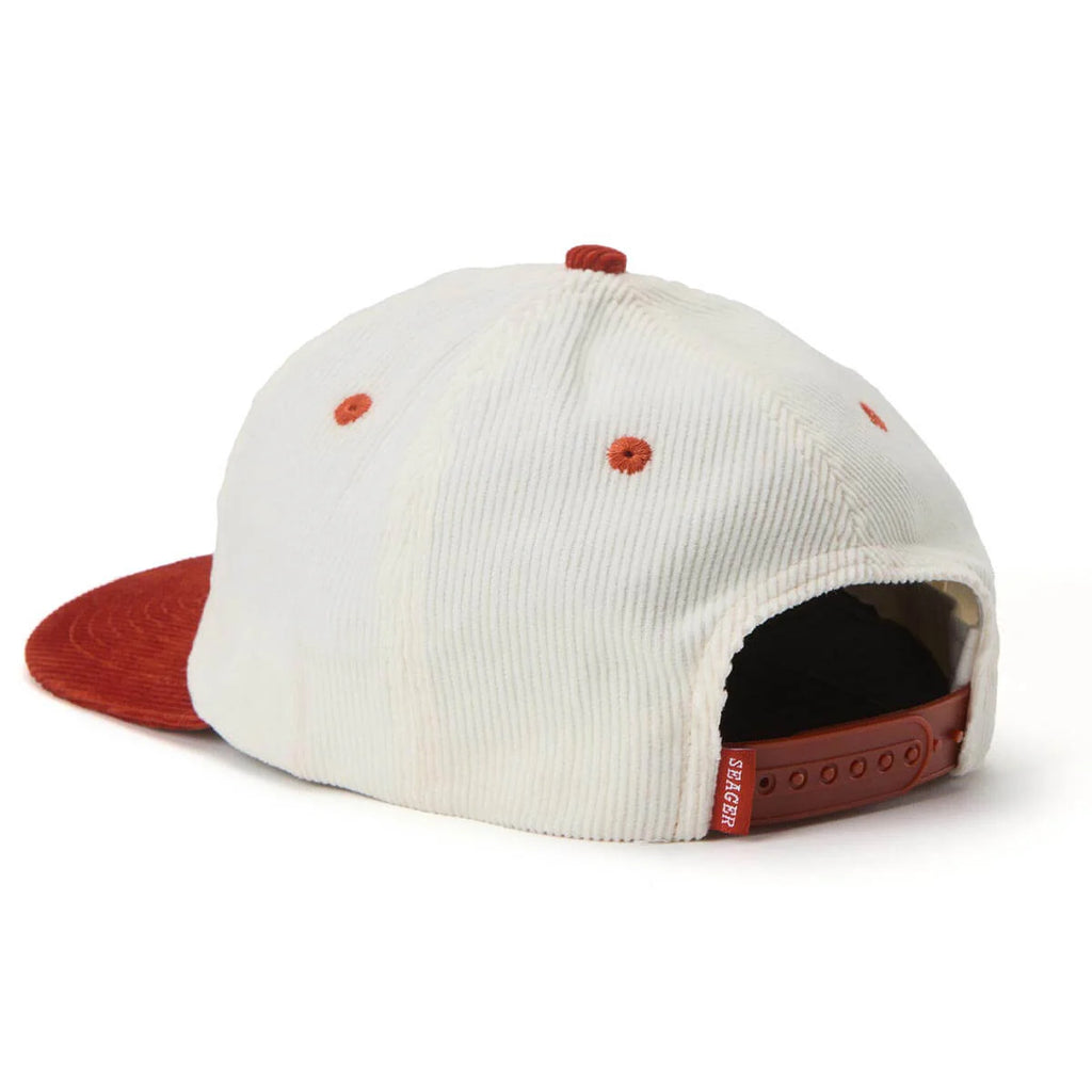 Seager Hat Big Red White Blue Corduroy Snapback