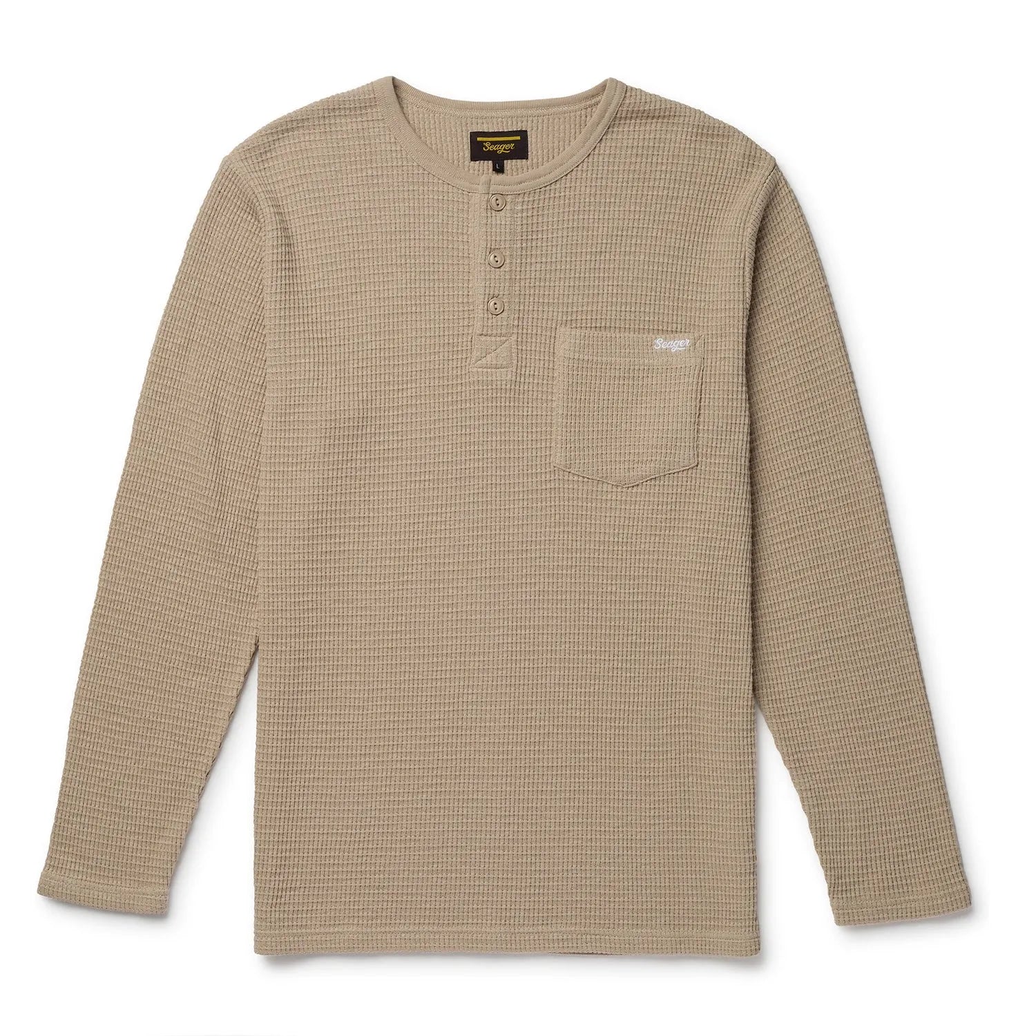 Seager Mens Shirt Sawpit Henley Thermal