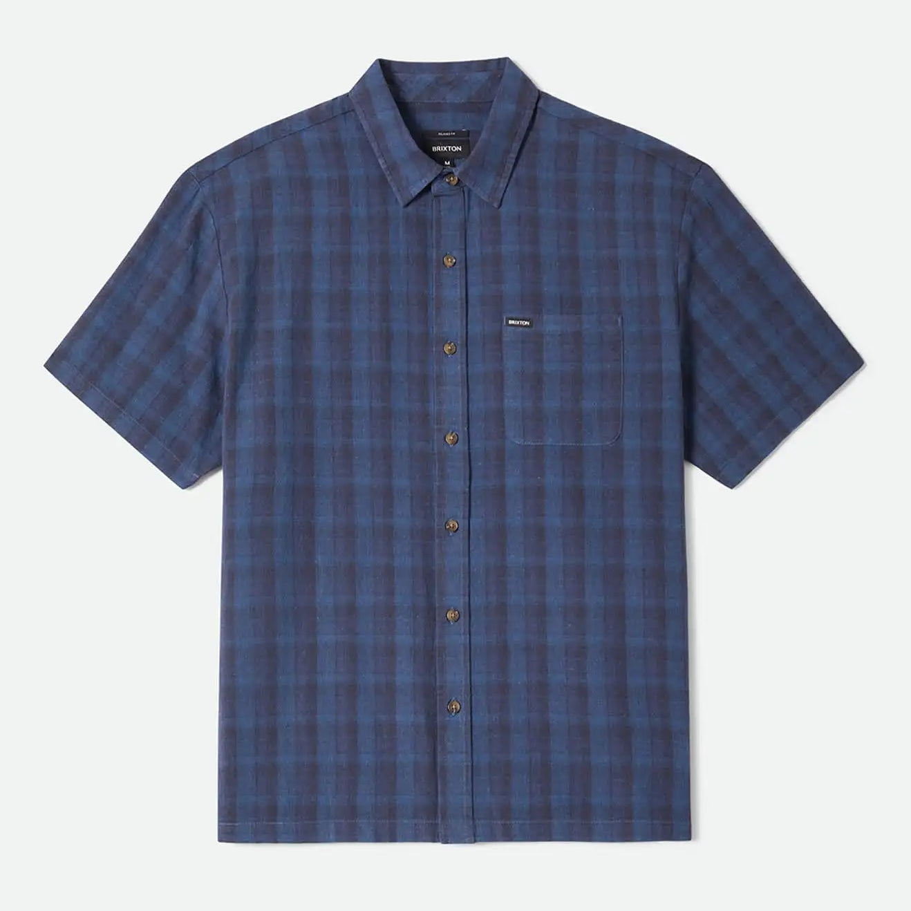 Brixton Mens Woven Cru Linen Blend Plaid