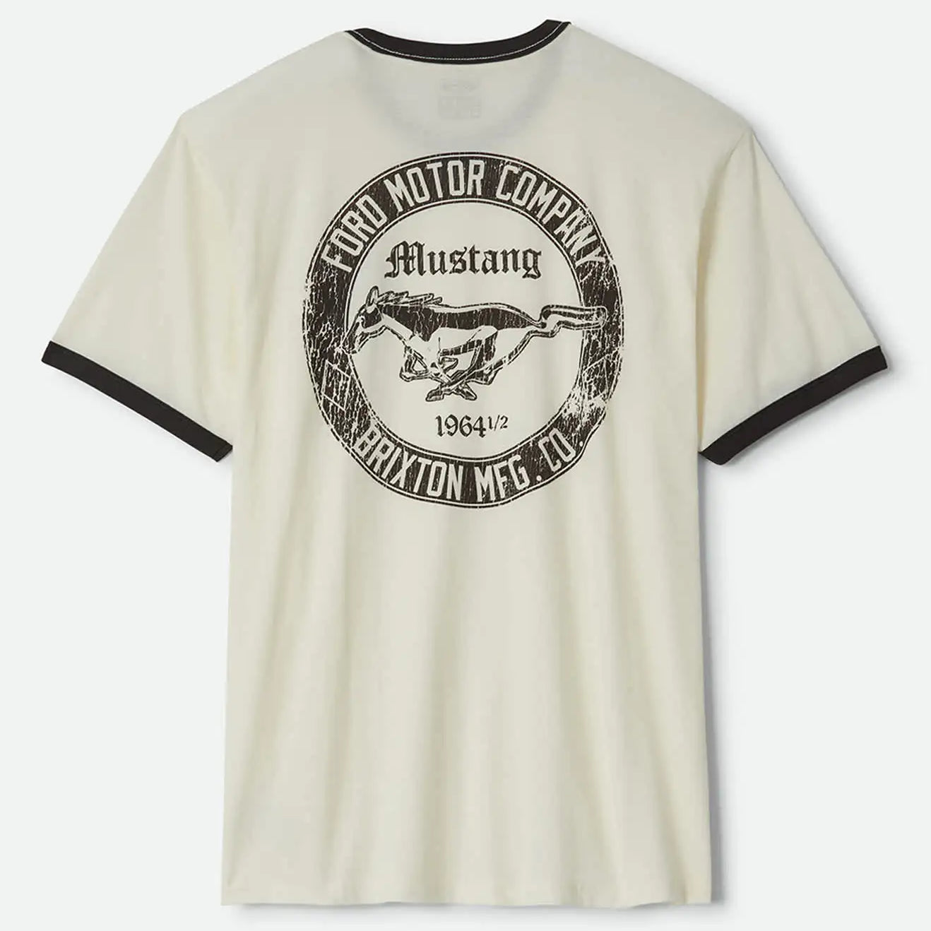 Brixton Mens Shirt Ford Mustang Ringer