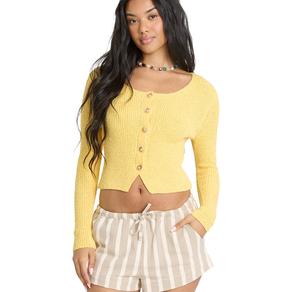 Billabong Womens Sweater Good Luck Cardigan