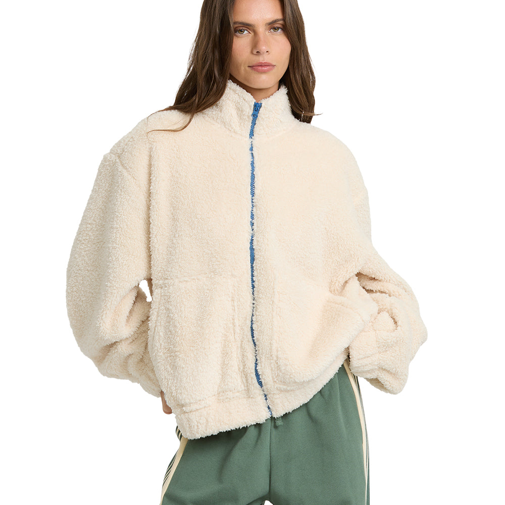 Billabong Womens Jacket First Light Zip Sherpa