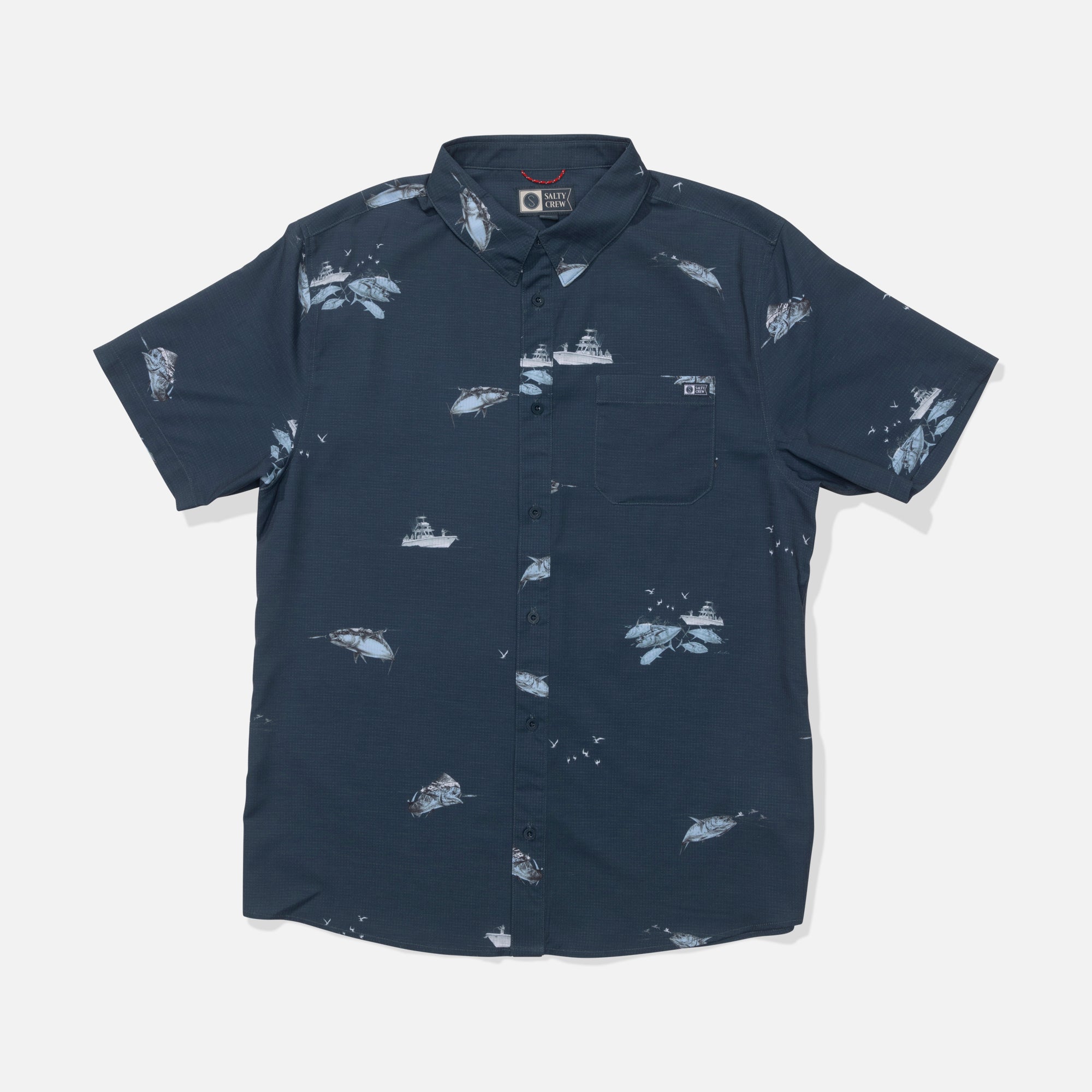 Salty Crew Mens Woven Breezer Perforated
