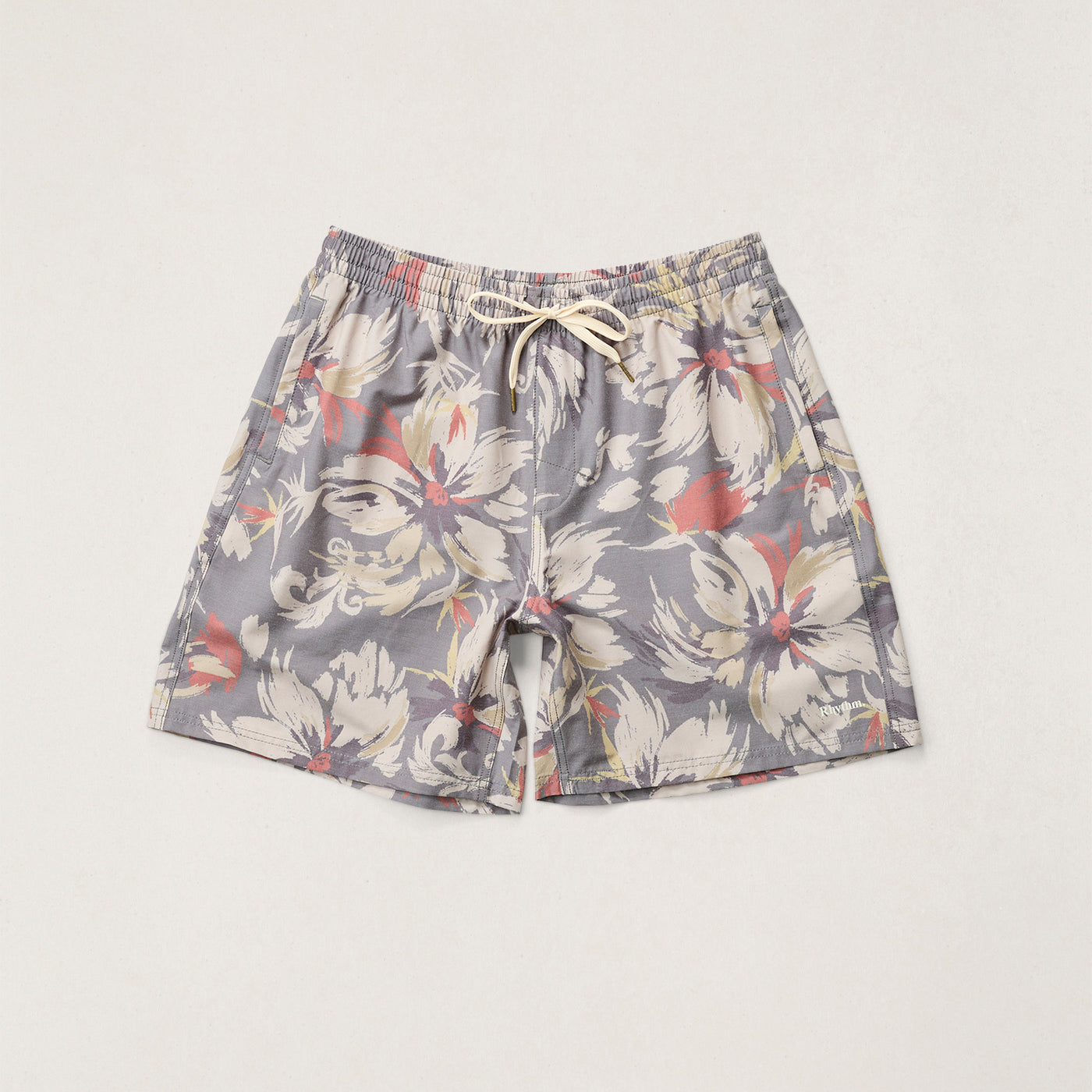 Rhythm Mens Shorts Tropical Camo Beach Short