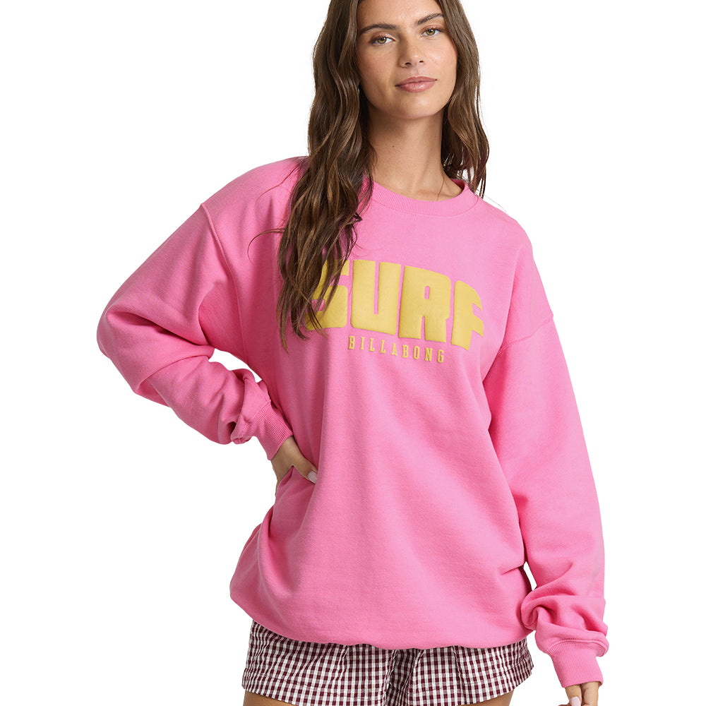 Billabong Womens Sweatshirt Keep On Surfin Crew
