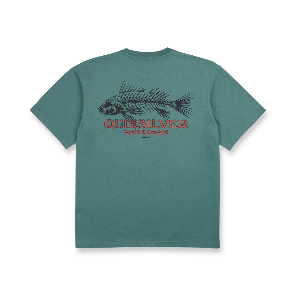 Quiksilver Waterman Mens Shirt Fish Bones