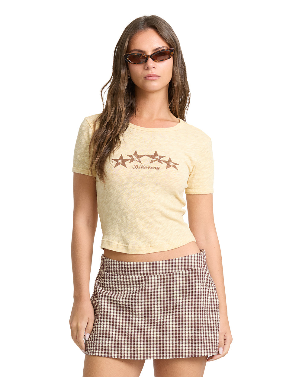 Billabong Womens Shirt Get Your Kicks Knit Top