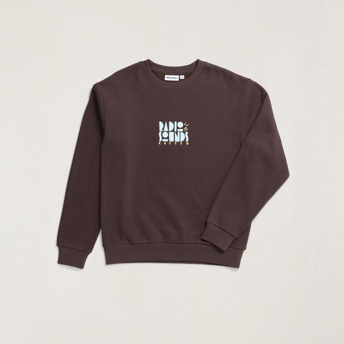 Rhythm Mens Sweatshirt Radio Sounds Fleece Crew