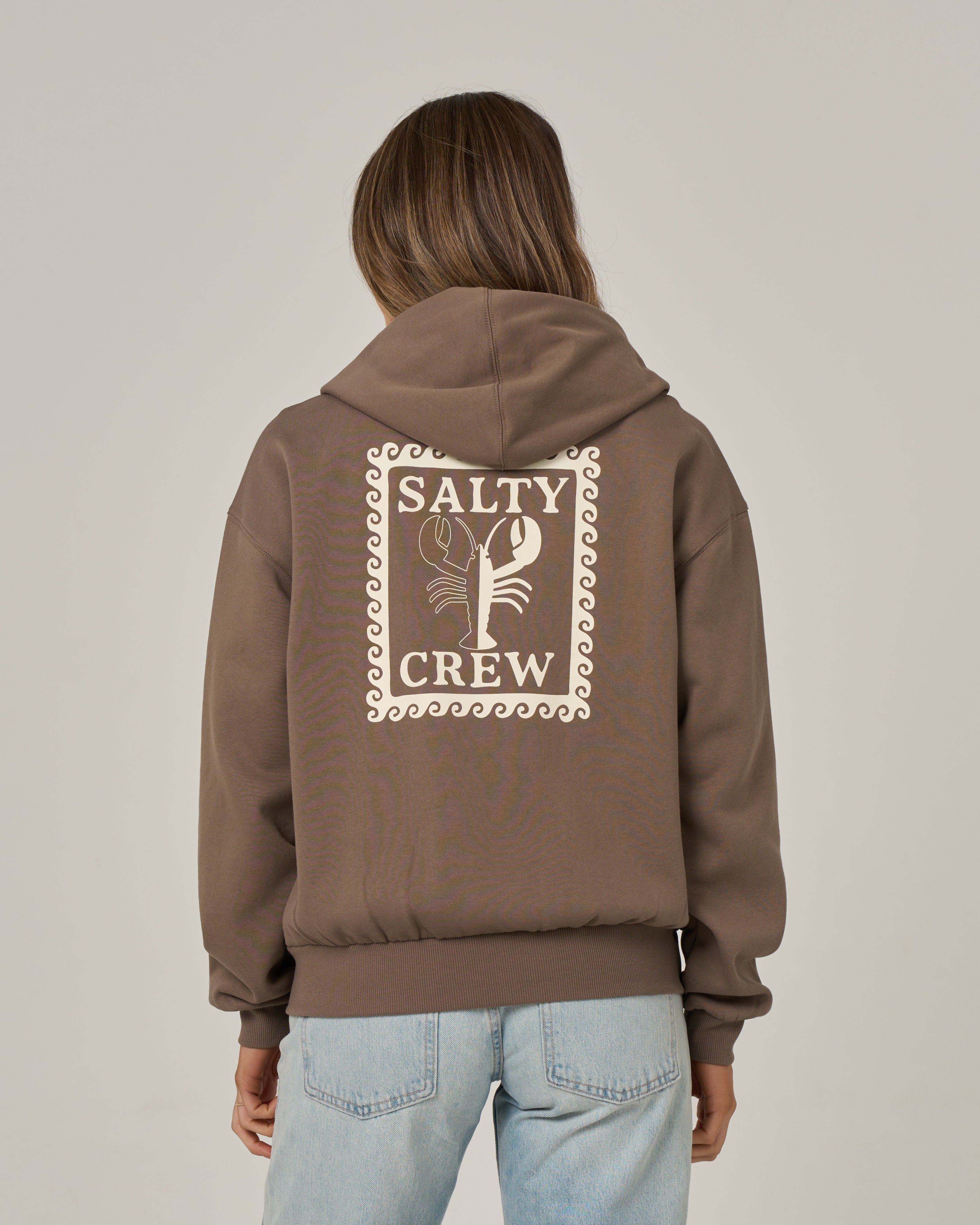 Salty Crew Womens Sweatshirt Lobster Roll Hooded Zip