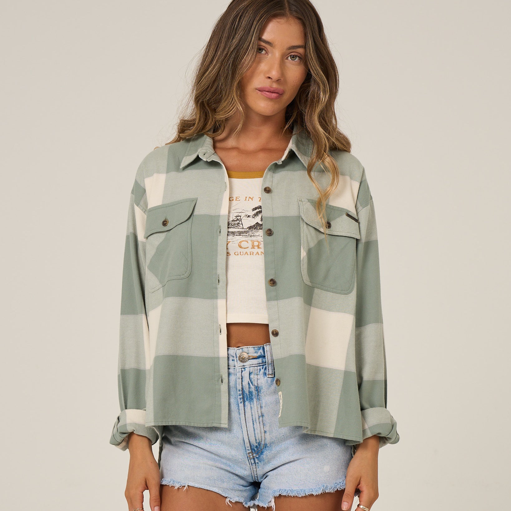 Salty Crew Womens Shirt Nomad Flannel