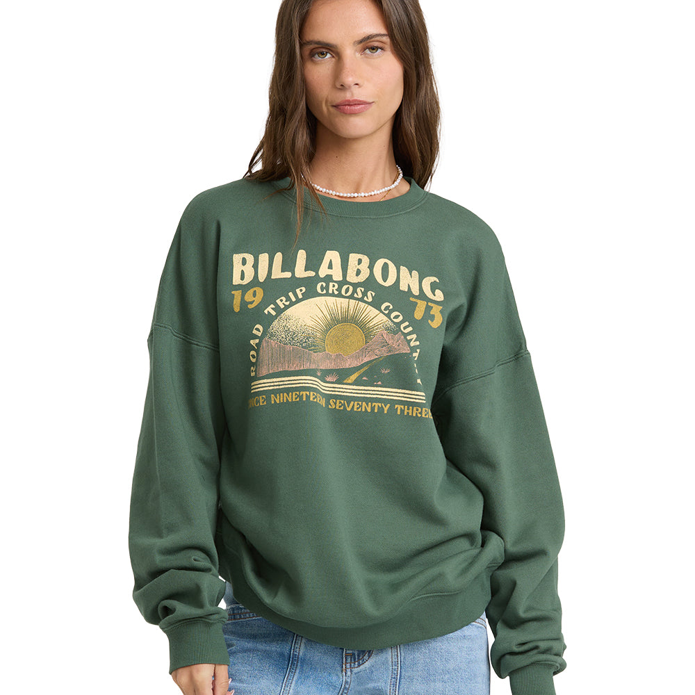 Billabong Womens Shirt Warm Memories Crew Fleece