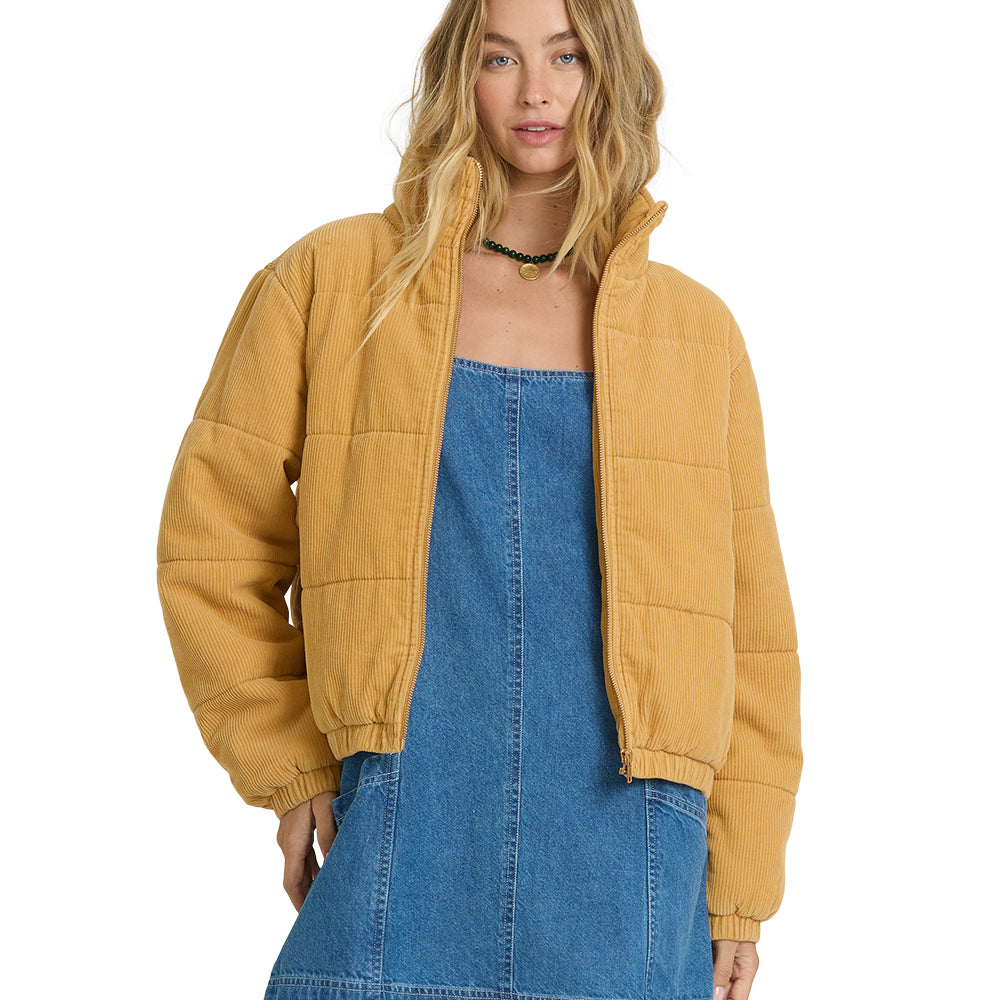 Billabong Womens Jacket Winter Waves Cord Bomber