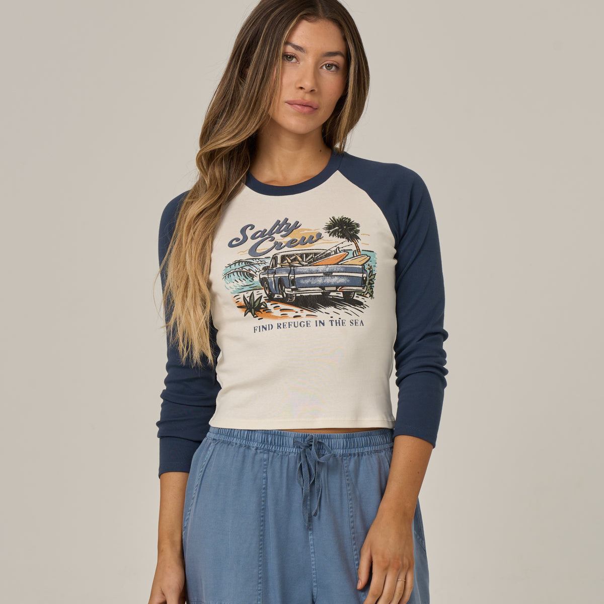 Salty Crew Womens Shirt Truck Bed Long Sleeve