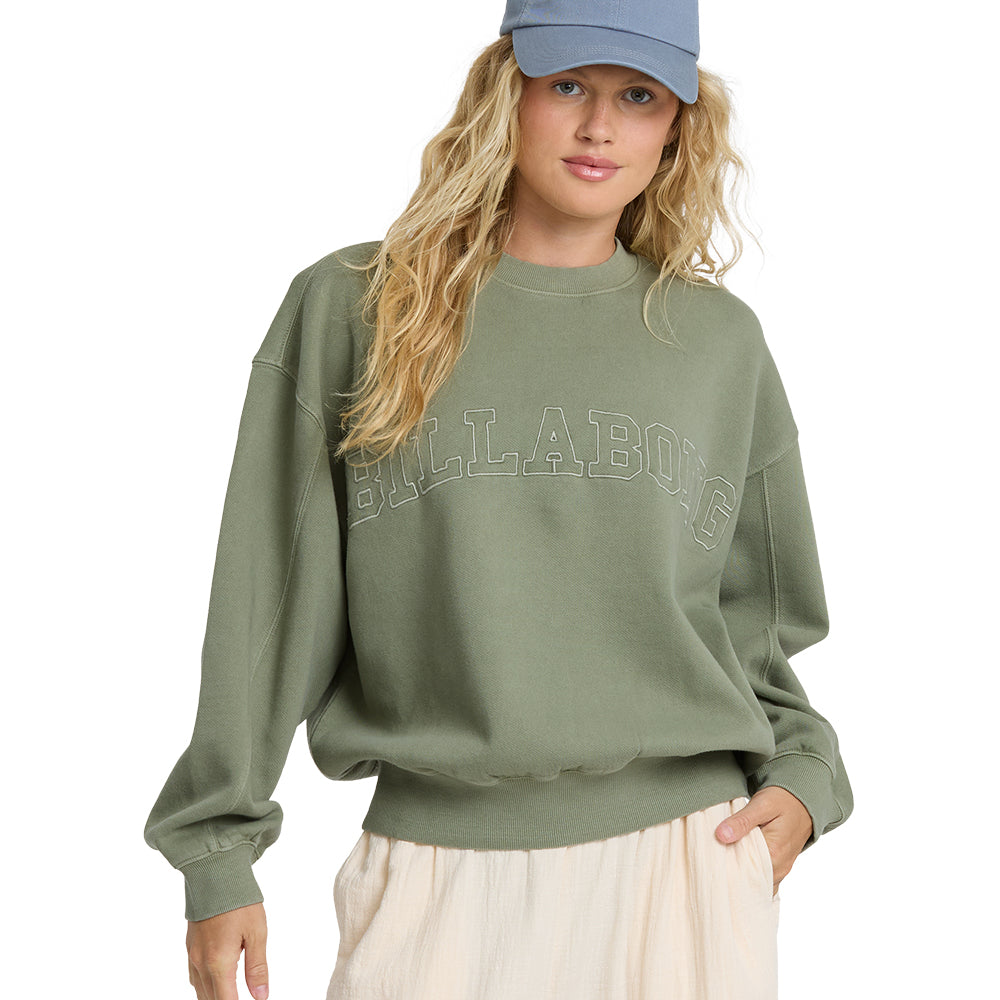 Billabong Womens Sweatshirt Vibes Kendal Crew Fleece
