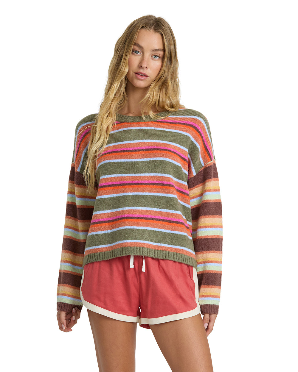 Billabong Womens Sweater Red Rocks Crew