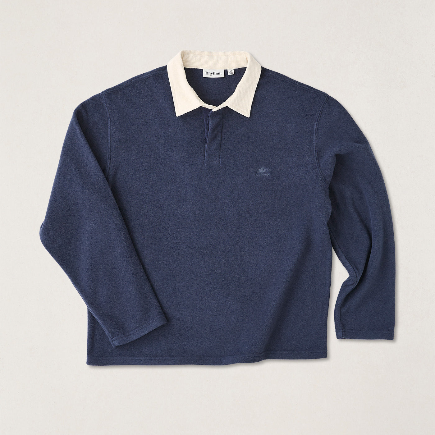 Rhythm Mens Sweatshirt Awake Polar Fleece Polo