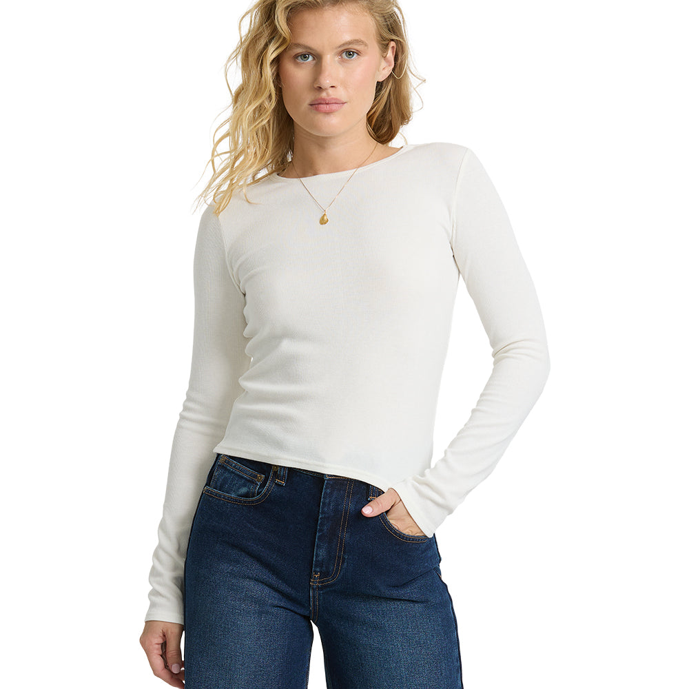 Billabong Womens Shirt All I Need Ls Knit Top