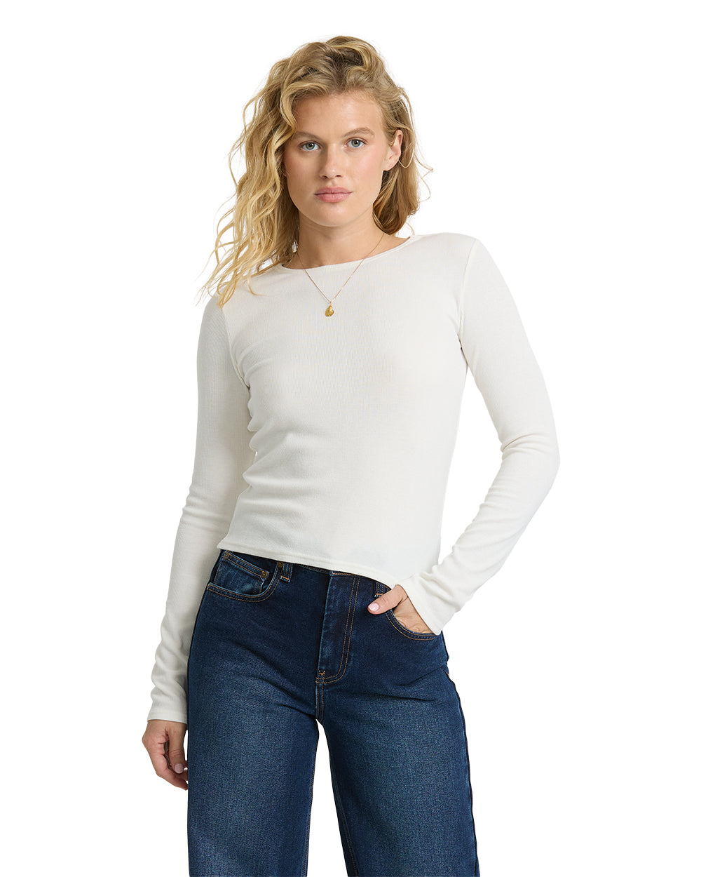 Billabong Womens Shirt All I Need Ls Knit Top