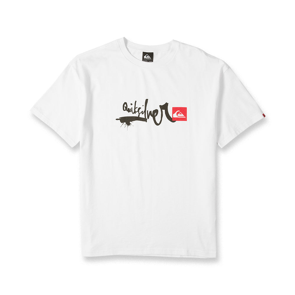 Quiksilver Mens Shirt Young Guns Script Sticker Slap