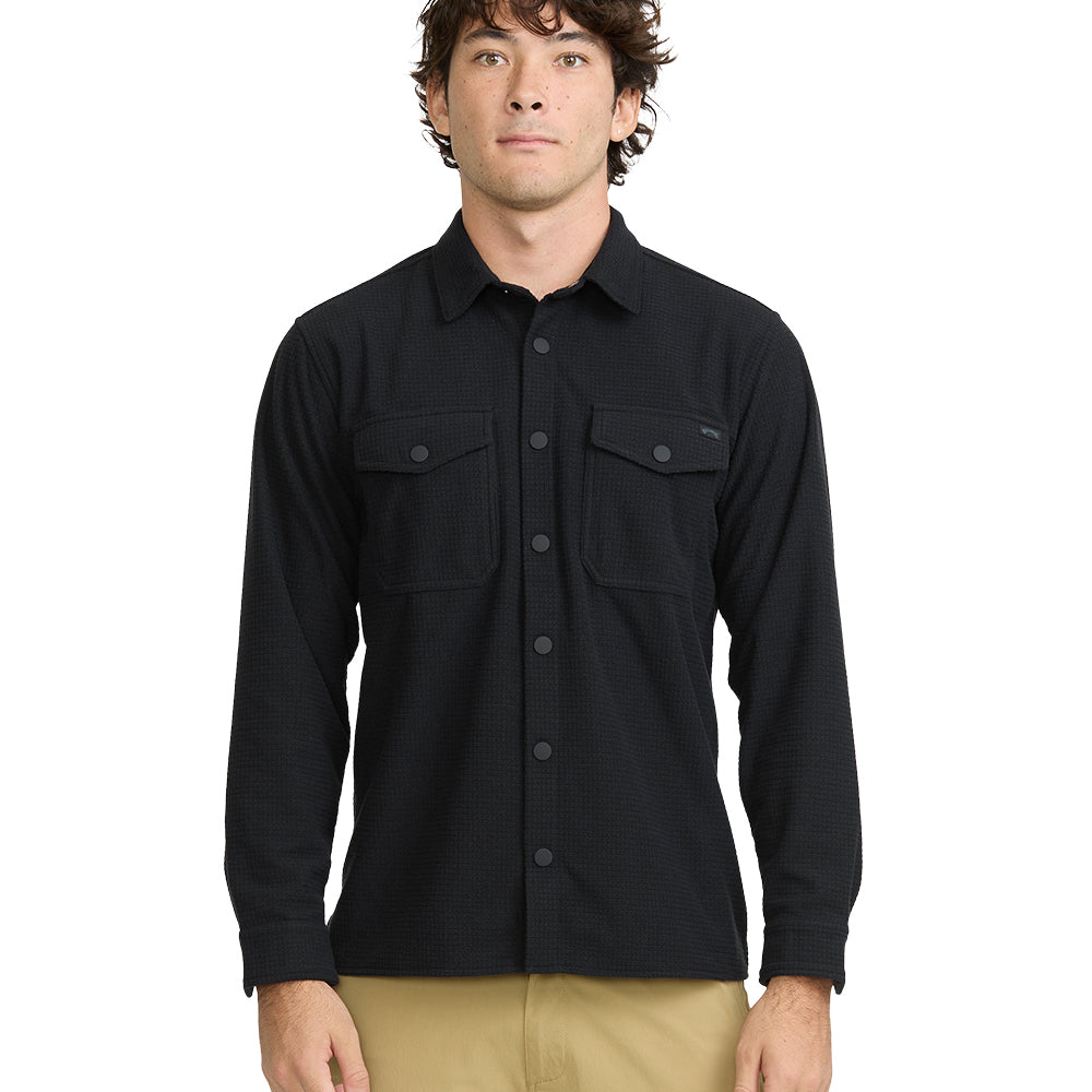 Billabong Mens Shirt Adventure Division Ridge Long Sleeve Fleece Overshirt
