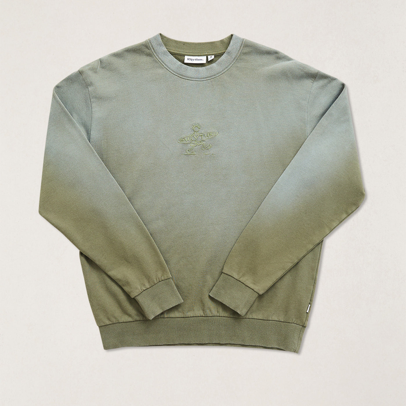 Rhythm Mens Sweatshirt Drifter Salt Wash Crew