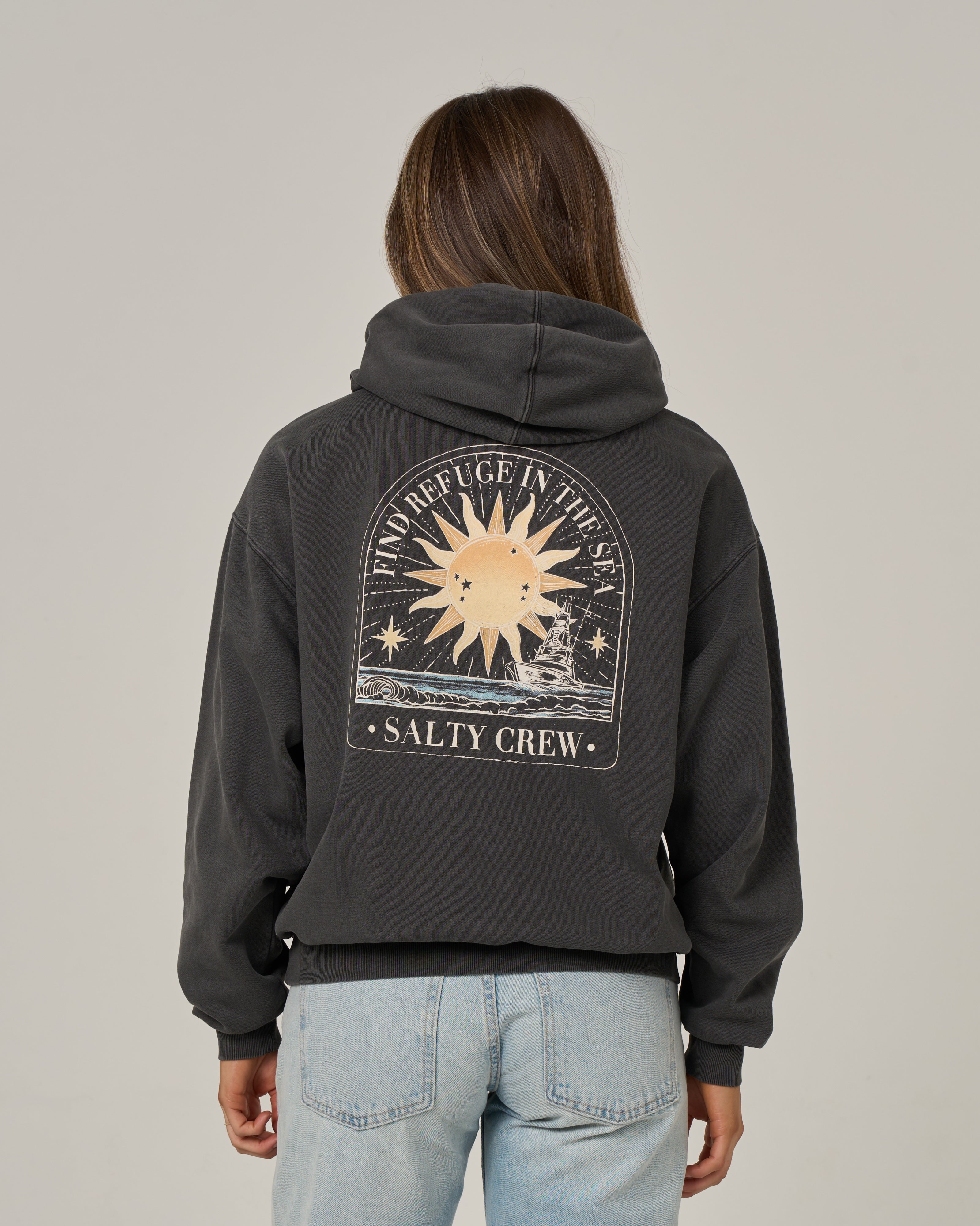Salty Crew Womens Sweatshirt Celestial Sun Hoodie