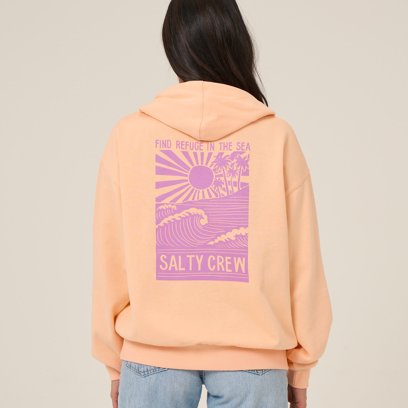Salty Crew Womens Sweatshirt Rise And Smile Hoodie