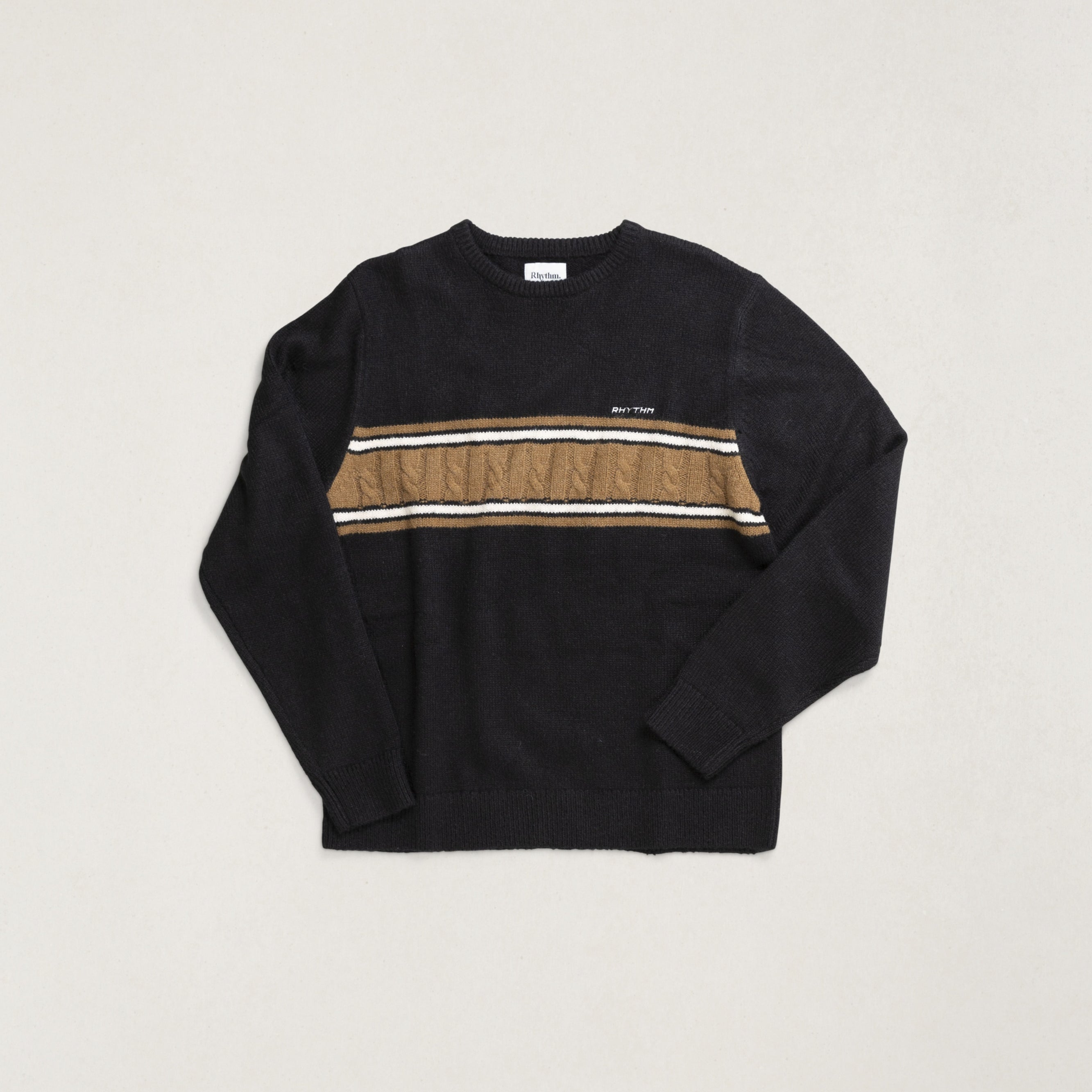 Rhythm Mens Shirt Mohair Stripe Knit